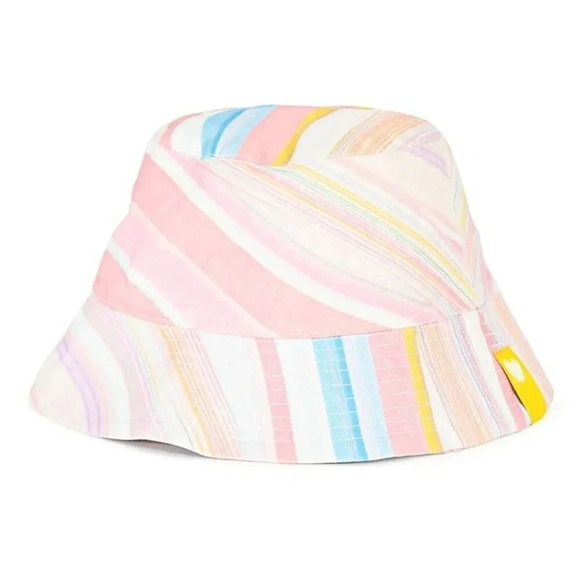 Kerri Rosenthal Women's Mirage Bucket Hat Cotton Pink Multi O/S (MSRP $128) - Picture 1 of 7